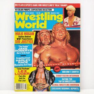 Wrestling World Magazine 1992 Hulk Hogan, Ric Flair, Sting WWF Pull-Out Posters